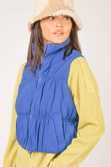 PLUS SIZE High Neck Crop Vest