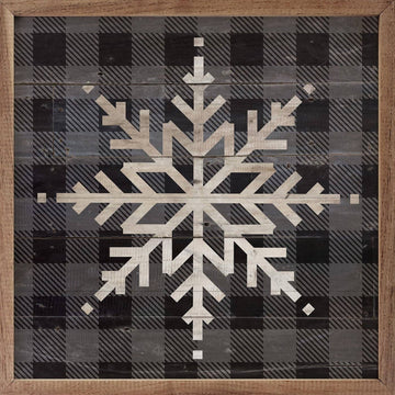 Snowflake Gray Plaid